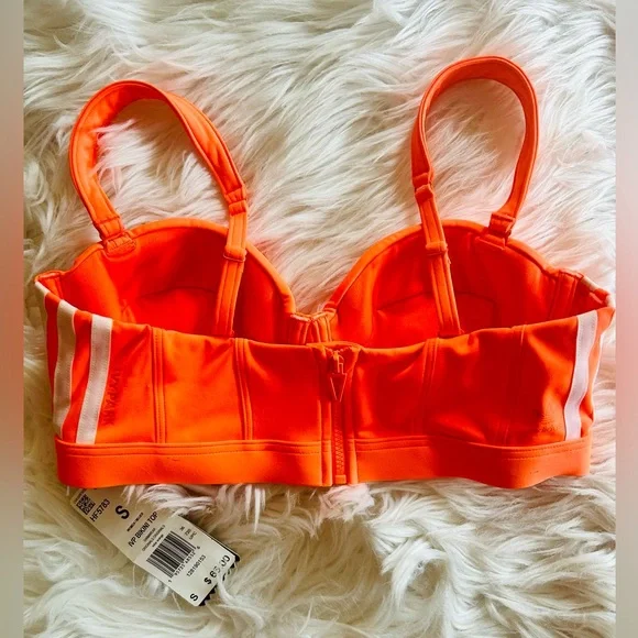ADIDAS IVY PARK SOLAR ORANGE 3 PIECE SET….SZ SMALL. WOWZA😎 - Picture 3 of 11
